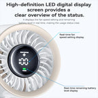 Yesido YF20 Brushless Handheld Fan with LED Digital Display — view 7