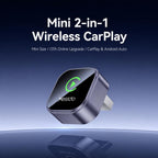 Yesido KM31 Mini 2-in-1 Wired to Wireless CarPlay and Android Auto Car Adapter — KM31