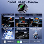 Yesido KM31 Mini 2-in-1 Wired to Wireless CarPlay and Android Auto Car Adapter — view 3