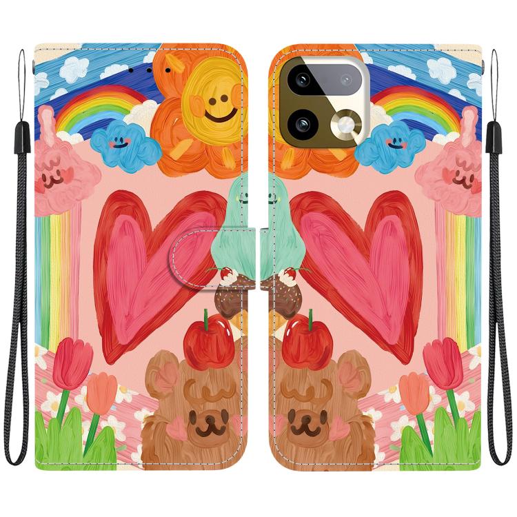 Crystal-Texture Painted Vegan Leather Phone Case — view 32