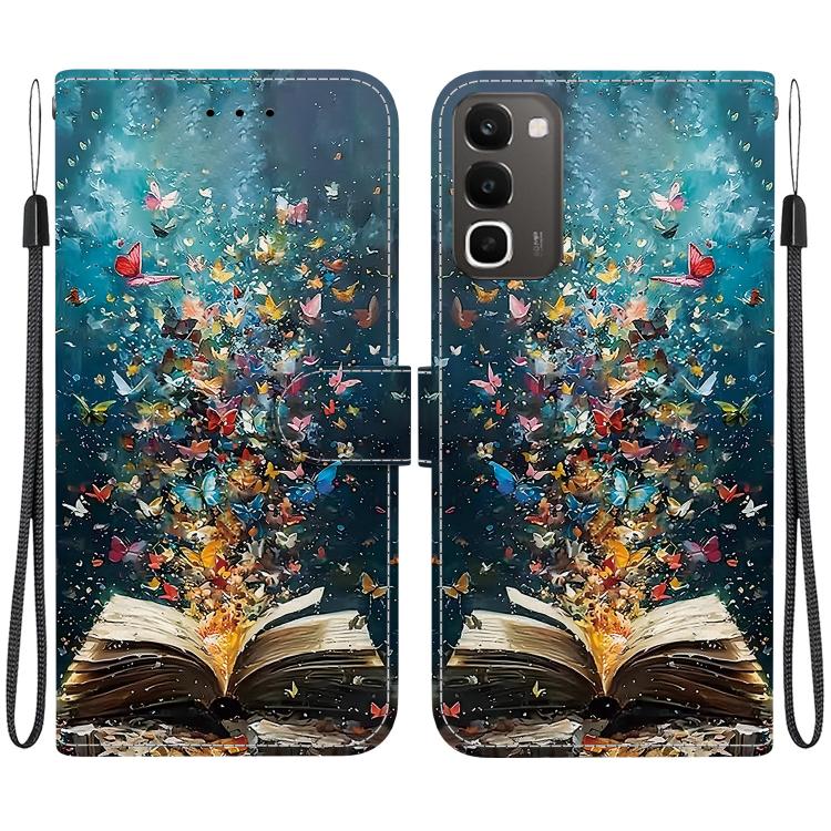 Crystal-Texture Painted Vegan Leather Phone Case — Gilded Peony