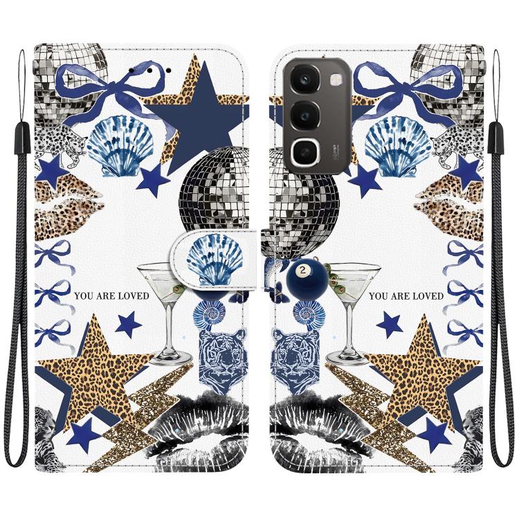 Crystal-Texture Painted Vegan Leather Phone Case — Misty Ink Mountain