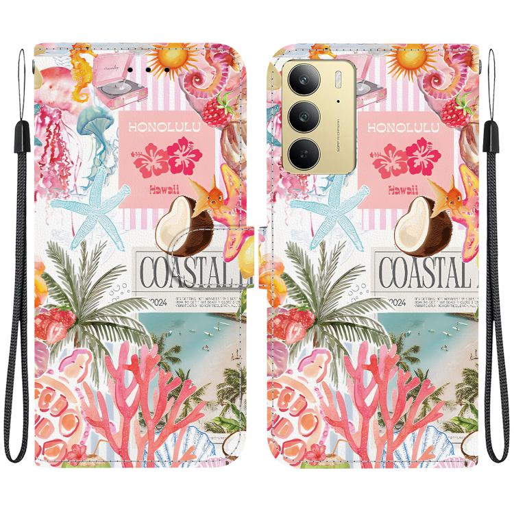 Crystal-Texture Painted Vegan Leather Phone Case — Rainbow Sweetheart