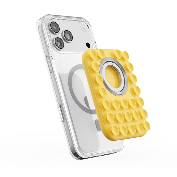 Silicone Magnetic 2 in 1 Phone Stand with Suction Cup — Pink