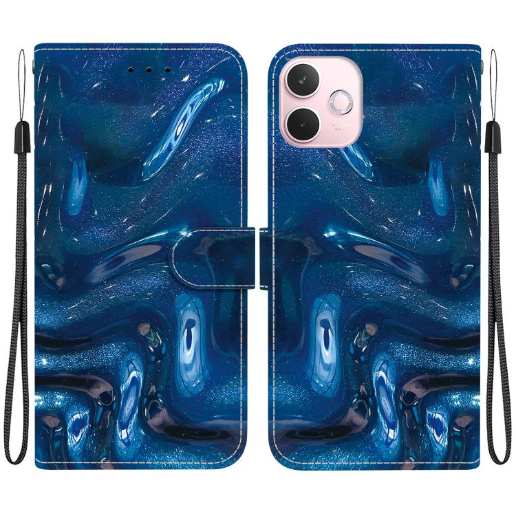 Crystal-Texture Painted Vegan Leather Phone Case
