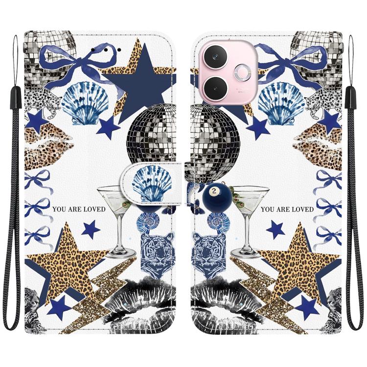 Crystal-Texture Painted Vegan Leather Phone Case