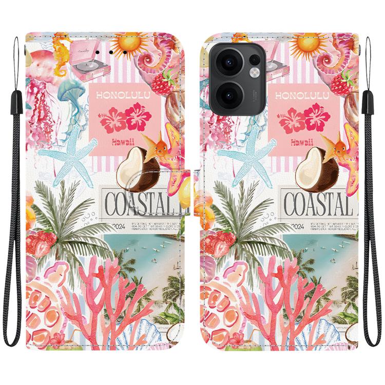 Crystal-Texture Painted Vegan Leather Phone Case