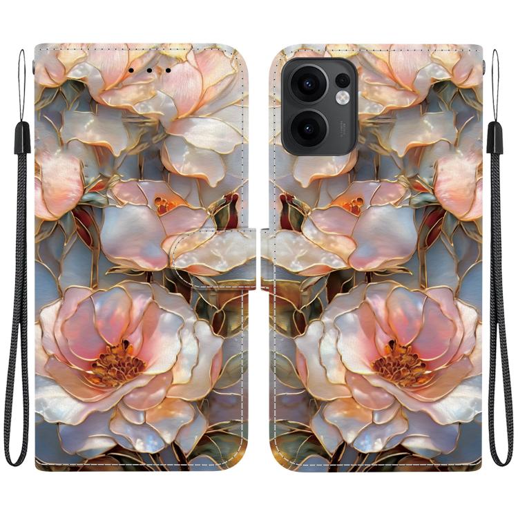 Crystal-Texture Painted Vegan Leather Phone Case