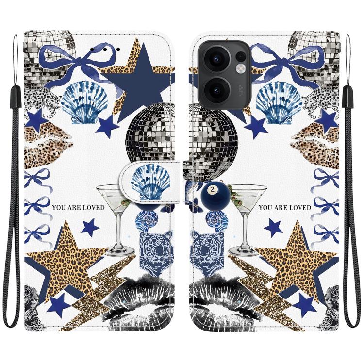 Crystal-Texture Painted Vegan Leather Phone Case