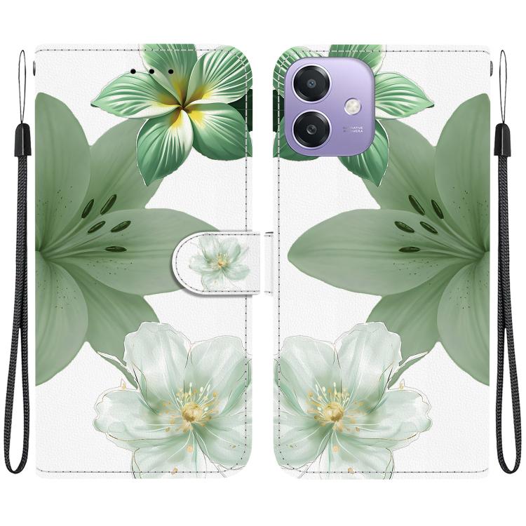 Crystal-Texture Painted Vegan Leather Phone Case