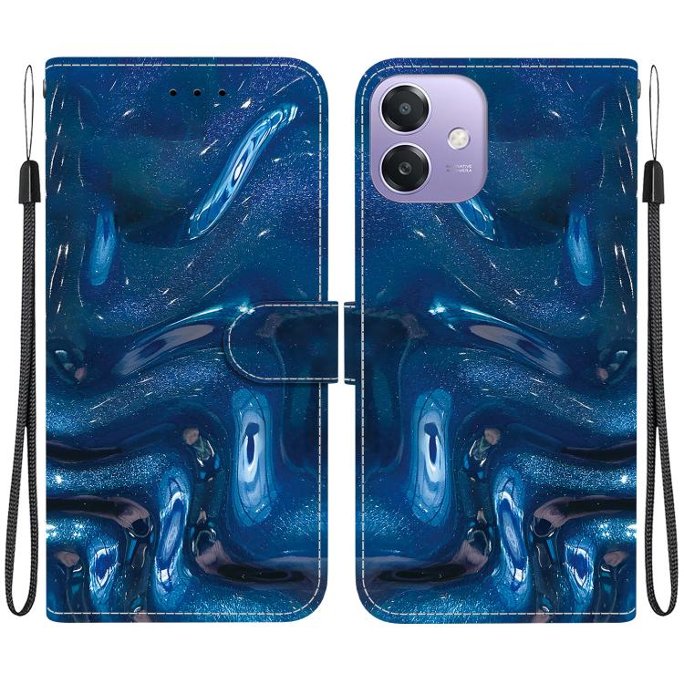 Crystal-Texture Painted Vegan Leather Phone Case