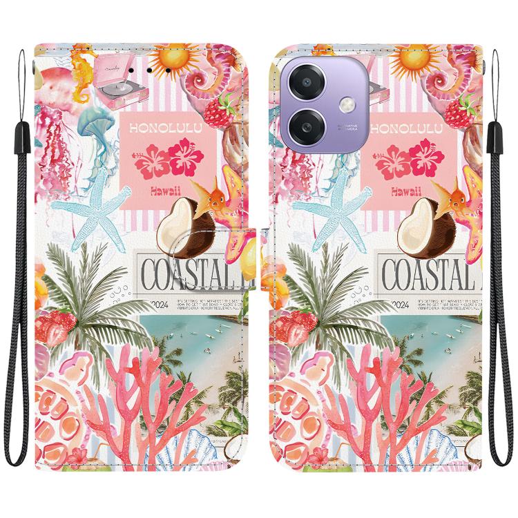 Crystal-Texture Painted Vegan Leather Phone Case