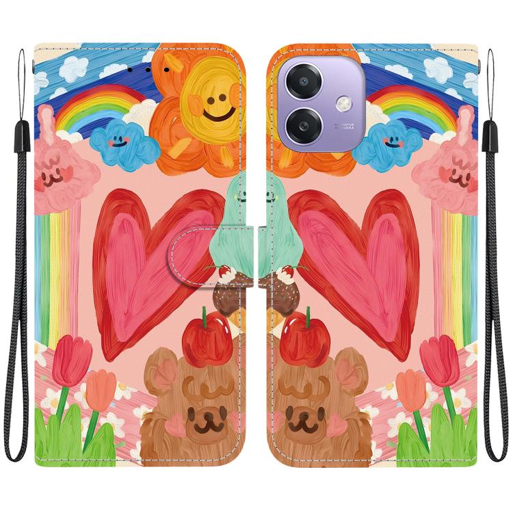 Crystal-Texture Painted Vegan Leather Phone Case