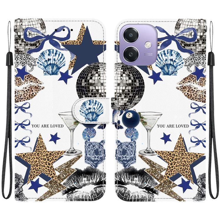 Crystal-Texture Painted Vegan Leather Phone Case