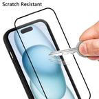 WANLONFENG Transparent Magnetic Four-Corner Shockproof TPU Phone Case with 2pcs Screen Films
