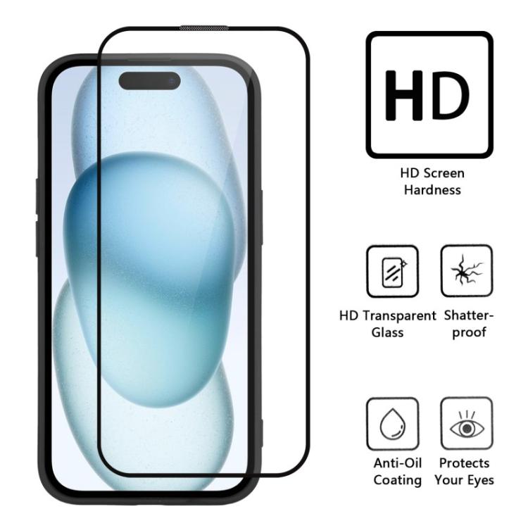 WANLONFENG Transparent Magnetic Four-Corner Shockproof TPU Phone Case with 2pcs Screen Films