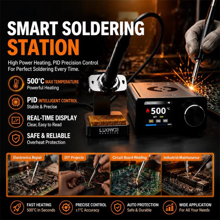 LUOWEI SS-02 180W Warrior Desktop Soldering Station — C115
