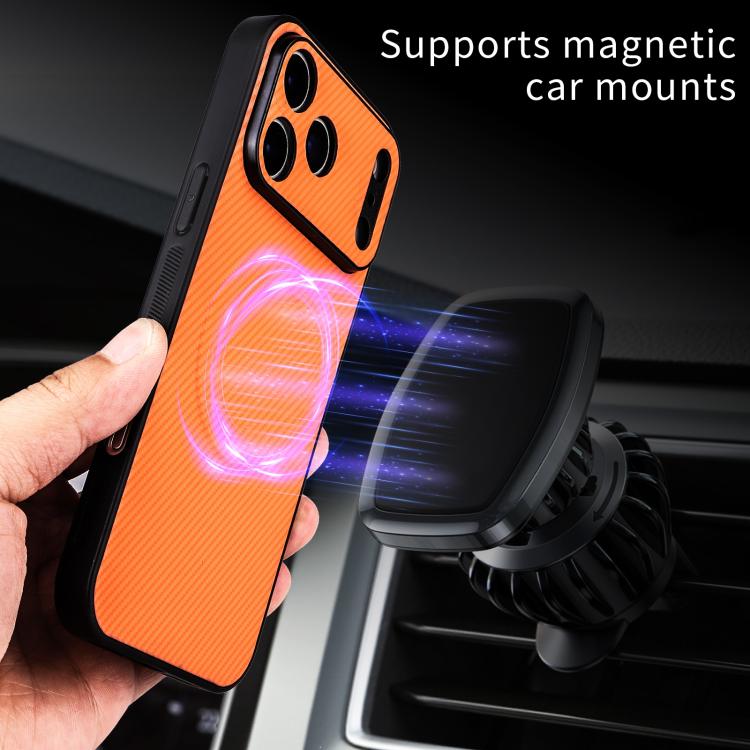 Precise Cutout Carbon Fiber Texture Vegan Leather Phone Case