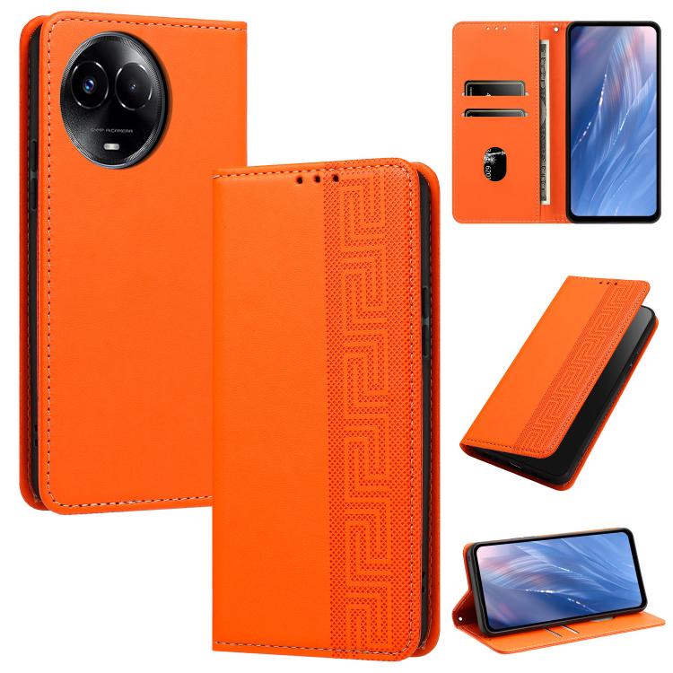 Embossed Meander Pattern RFID Vegan Leather Phone Case — view 63