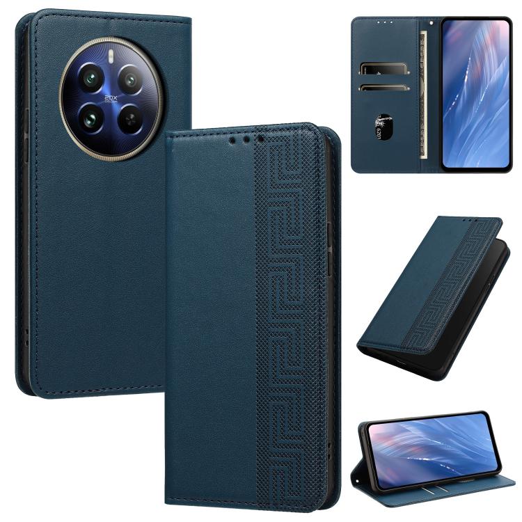 Embossed Meander Pattern RFID Vegan Leather Phone Case — view 51