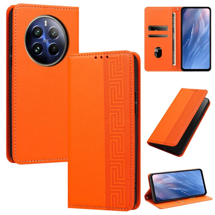 Embossed Meander Pattern RFID Vegan Leather Phone Case — view 31