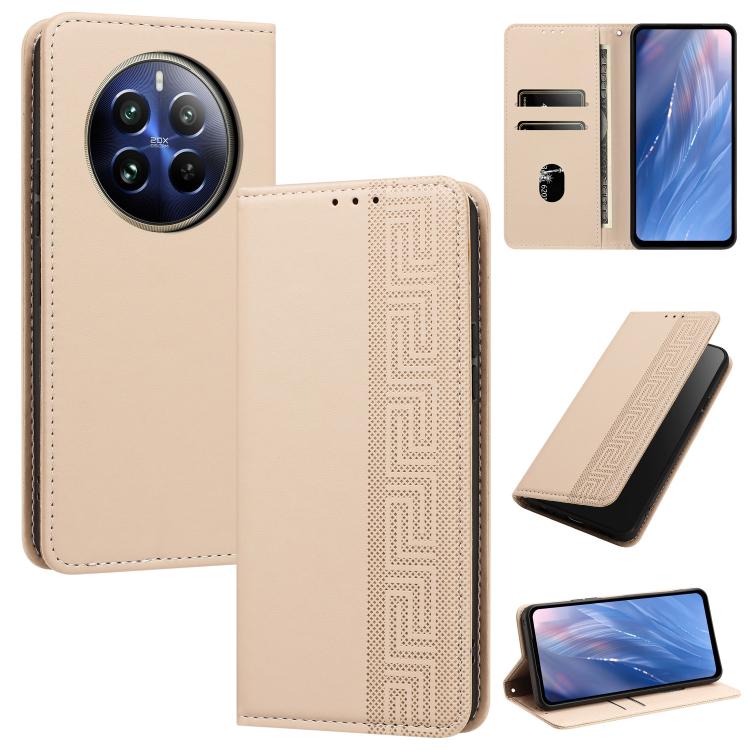 Embossed Meander Pattern RFID Vegan Leather Phone Case — view 34