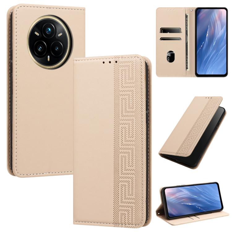 Embossed Meander Pattern RFID Vegan Leather Phone Case — view 58