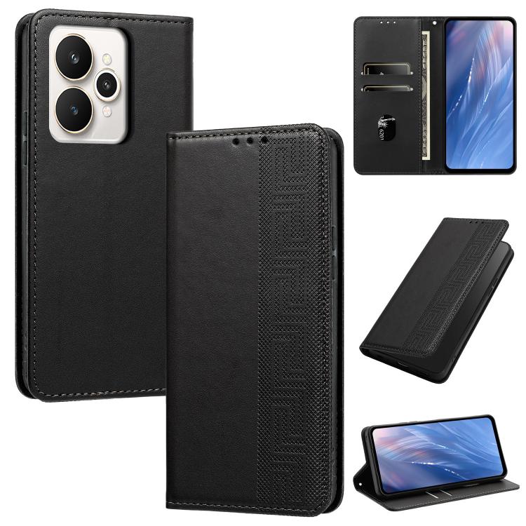 Embossed Meander Pattern RFID Vegan Leather Phone Case — view 30