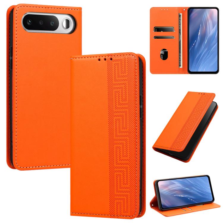 Embossed Meander Pattern RFID Vegan Leather Phone Case — view 39
