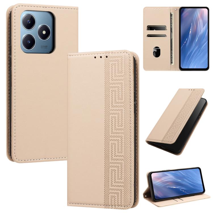 Embossed Meander Pattern RFID Vegan Leather Phone Case — view 18