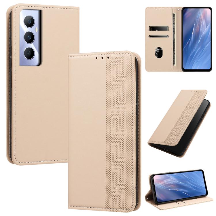 Embossed Meander Pattern RFID Vegan Leather Phone Case — view 18