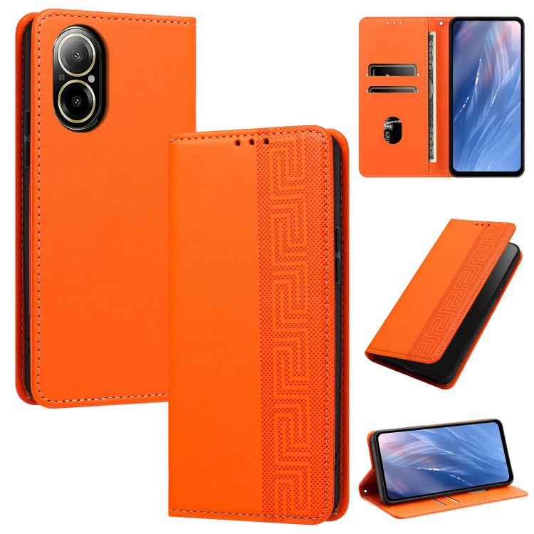 Embossed Meander Pattern RFID Vegan Leather Phone Case — view 39