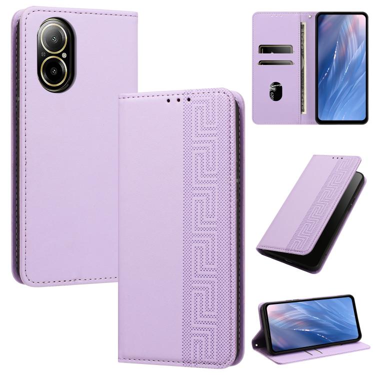 Embossed Meander Pattern RFID Vegan Leather Phone Case — view 41
