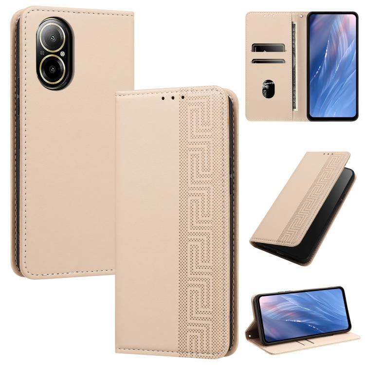 Embossed Meander Pattern RFID Vegan Leather Phone Case — view 42