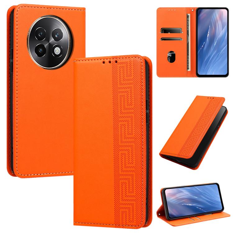Embossed Meander Pattern RFID Vegan Leather Phone Case — view 23