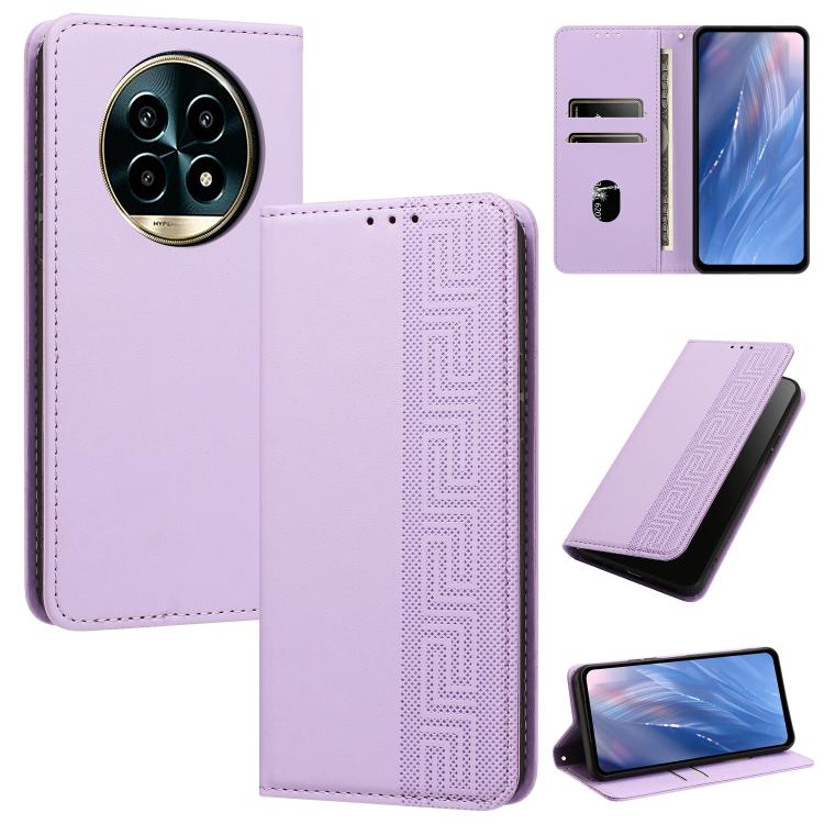 Embossed Meander Pattern RFID Vegan Leather Phone Case — view 49