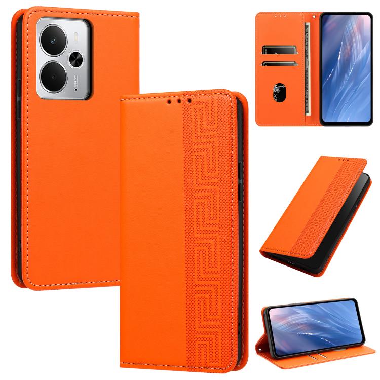 Embossed Meander Pattern RFID Vegan Leather Phone Case — view 39