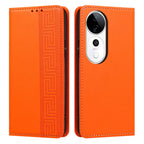 Embossed Meander Pattern RFID Vegan Leather Phone Case