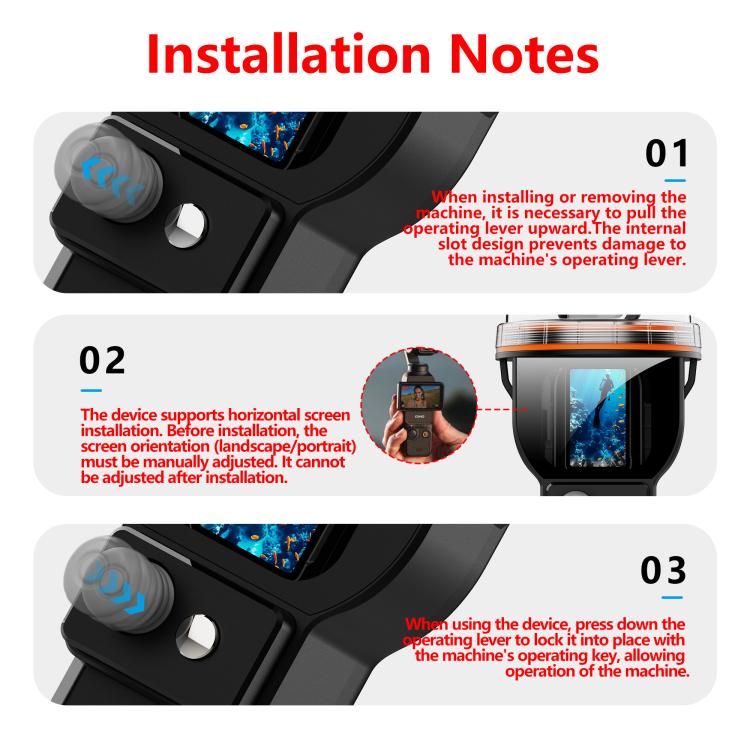RedPepper 30m Diving Waterproof Action Camera Housing Cover