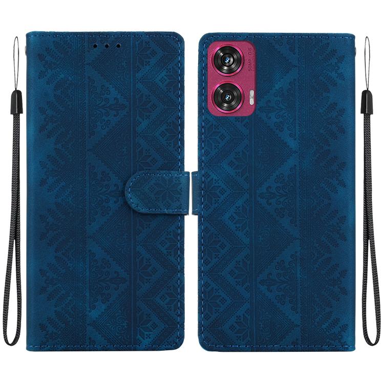 Ethnic Pattern Embossed Vegan Leather Phone Case