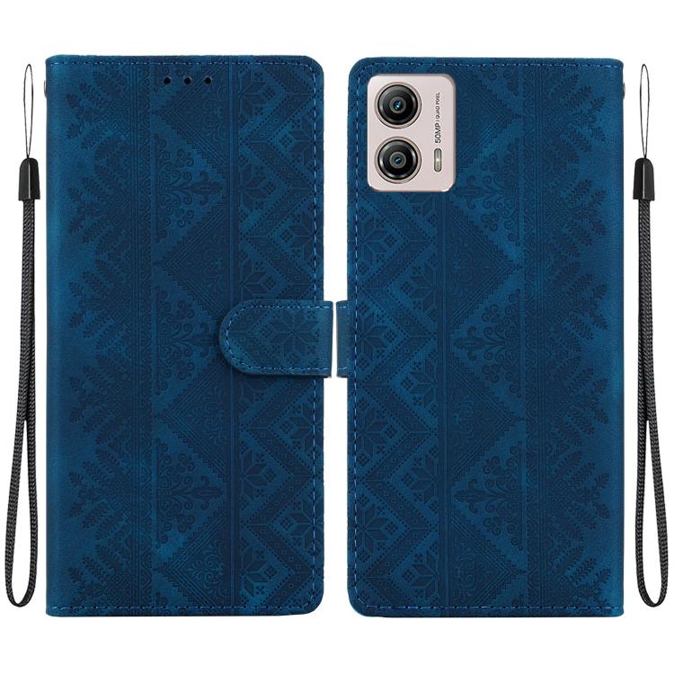 Ethnic Pattern Embossed Vegan Leather Phone Case