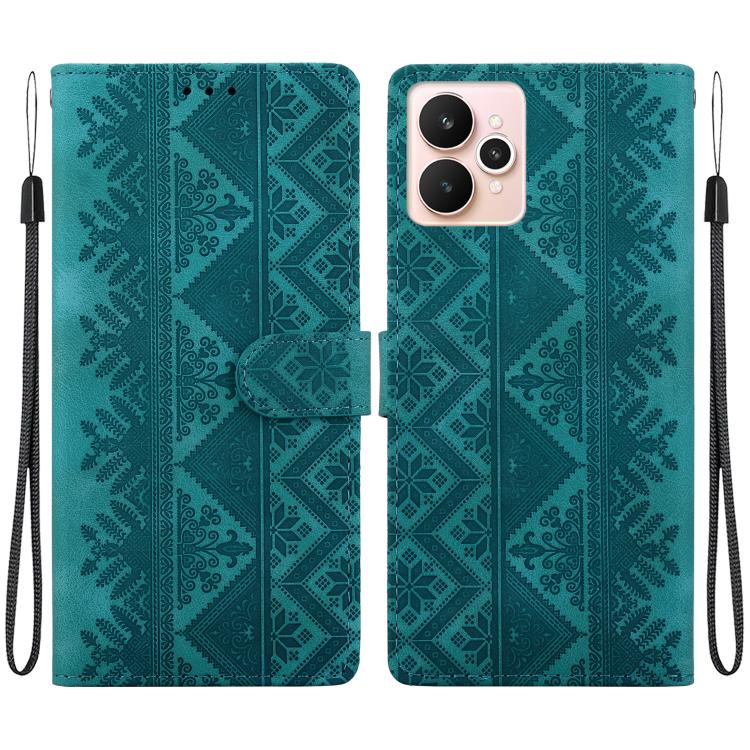 Ethnic Pattern Embossed Vegan Leather Phone Case — view 44