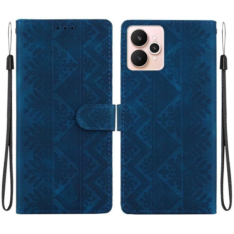 Ethnic Pattern Embossed Vegan Leather Phone Case — view 47