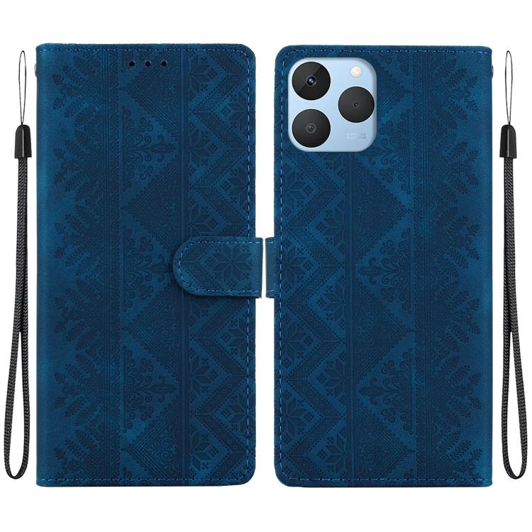 Ethnic Pattern Embossed Vegan Leather Phone Case — view 41