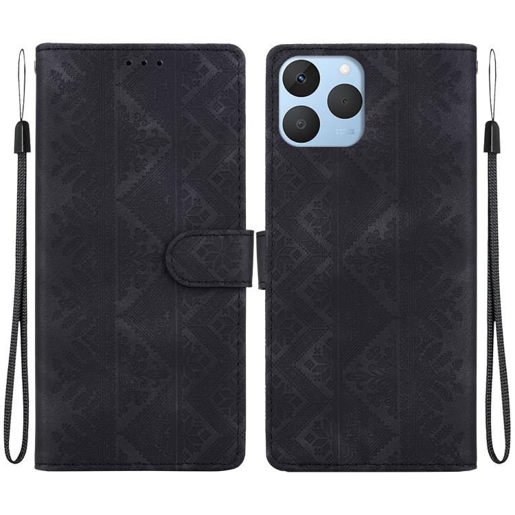 Ethnic Pattern Embossed Vegan Leather Phone Case — view 42