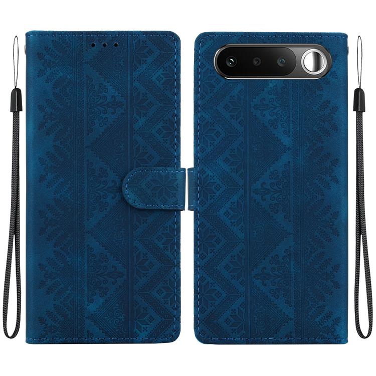 Ethnic Pattern Embossed Vegan Leather Phone Case — view 17