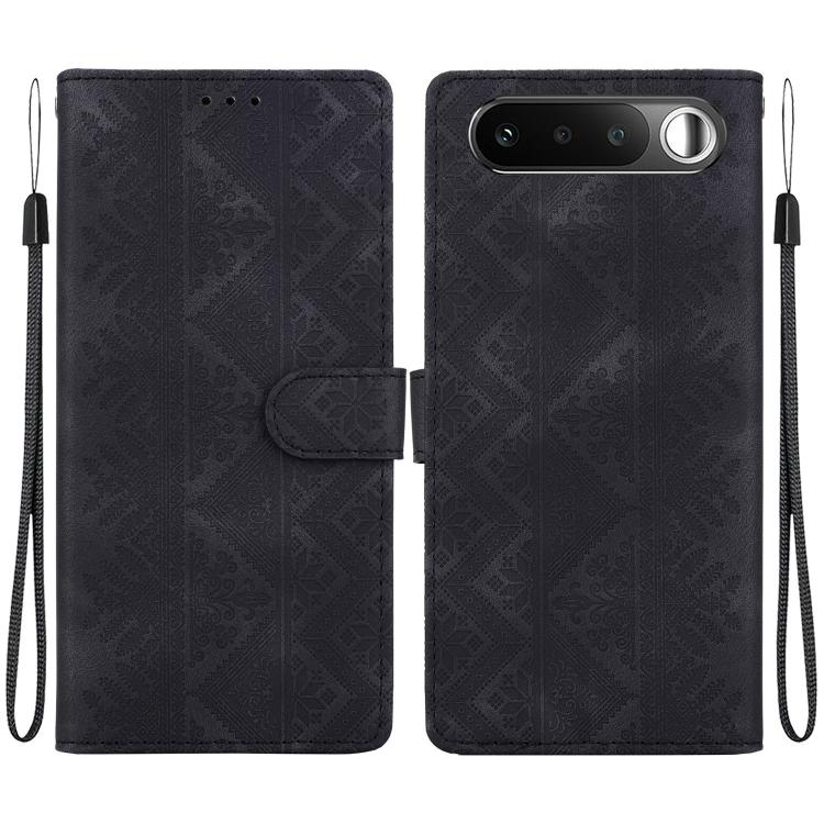 Ethnic Pattern Embossed Vegan Leather Phone Case — view 18
