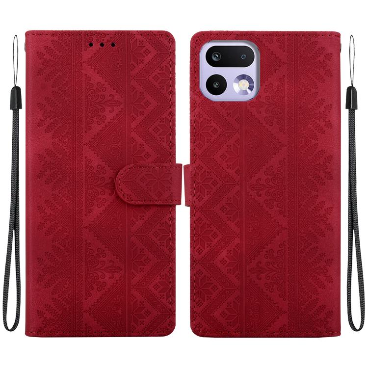 Ethnic Pattern Embossed Vegan Leather Phone Case — view 27