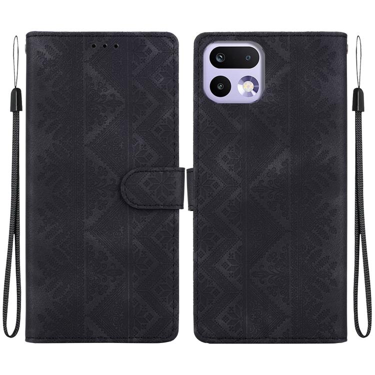 Ethnic Pattern Embossed Vegan Leather Phone Case — view 30