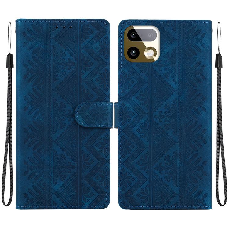 Ethnic Pattern Embossed Vegan Leather Phone Case — view 23